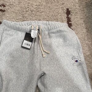 Champion Heather Gray Joggers with Logo